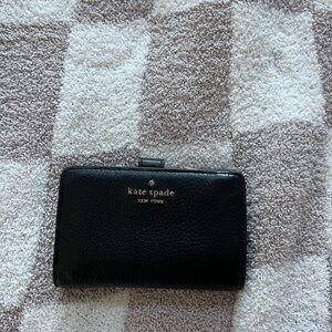 Kate Spade Black Leather Card Holder